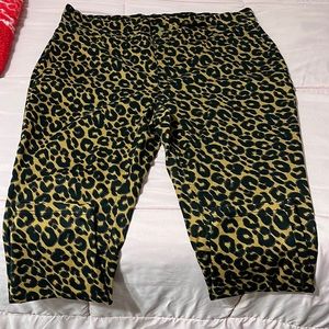Cheetah print jeggings - zipper free - Terra Sky